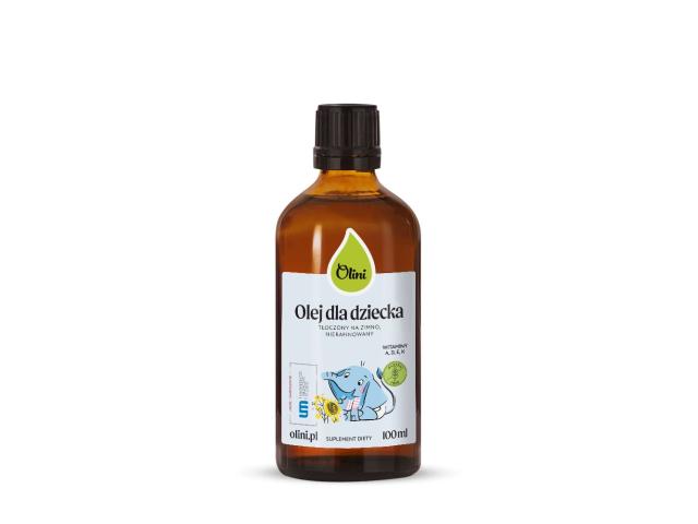 Olini Olej Dla Dziecka tłoczony na zimno nierafinowany interakcje ulotka olej  100 ml (but.)