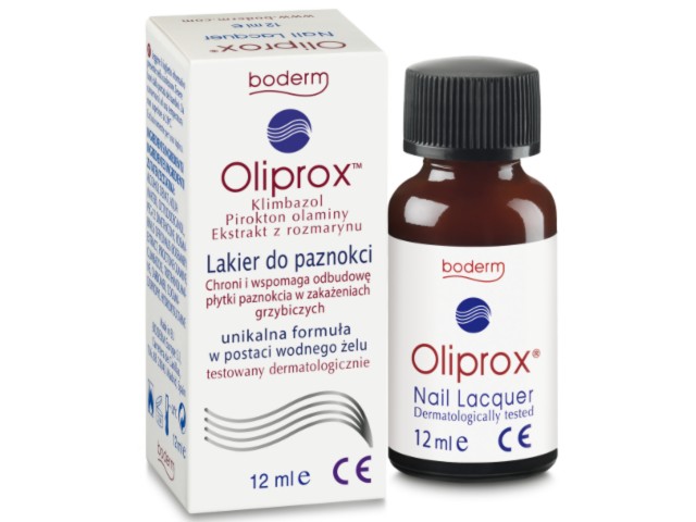 Oliprox Lakier do paznokci interakcje ulotka lakier do paznokci leczniczy  12 ml