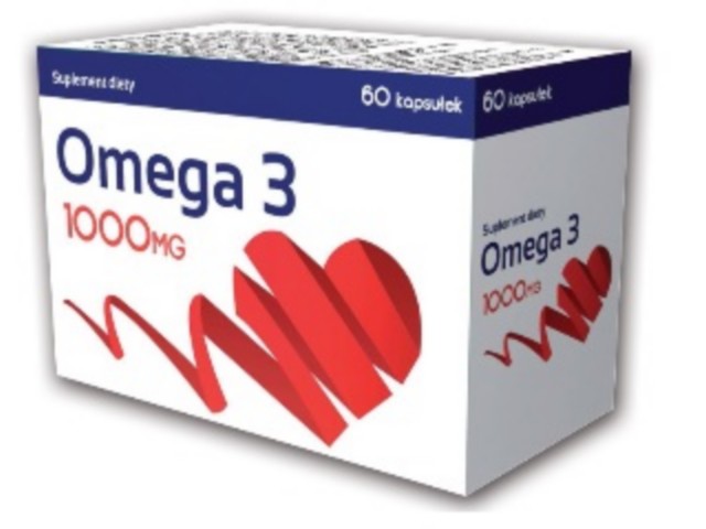 OMEGA 3 1000 mg interakcje ulotka kapsułki - 60 kaps.