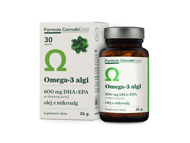 Omega-3 algi interakcje ulotka kapsułki - 30 kaps. (słoik)