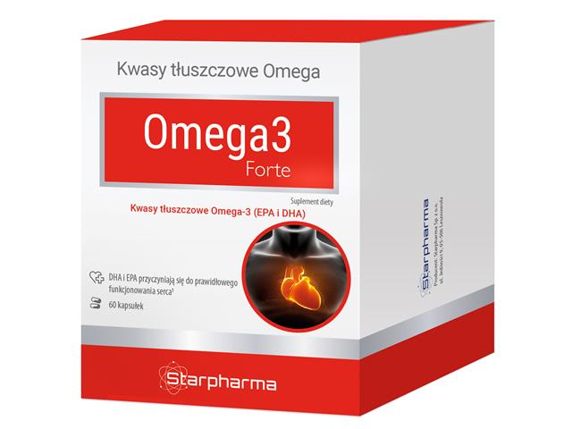 Omega 3 Forte interakcje ulotka kapsułki  60 kaps.