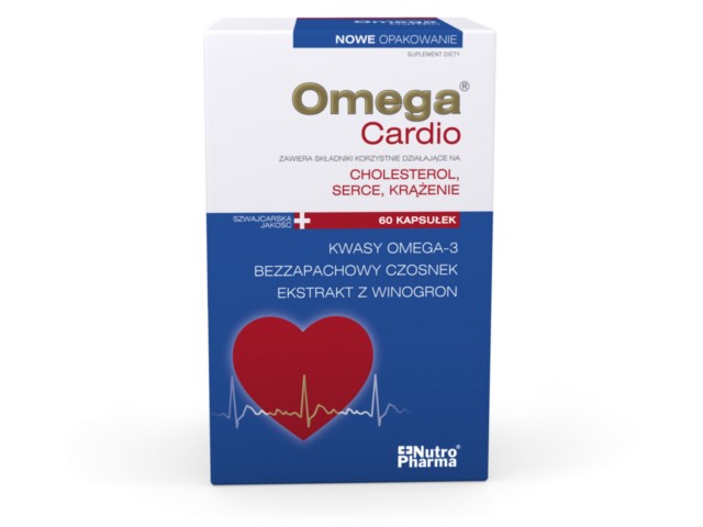 Omega Cardio + Czosnek Nutropharma interakcje ulotka kapsułki  60 kaps.