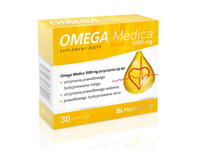 Omega Medica 1000 mg interakcje ulotka kapsułki żelatynowe  30 kaps. | 2x15