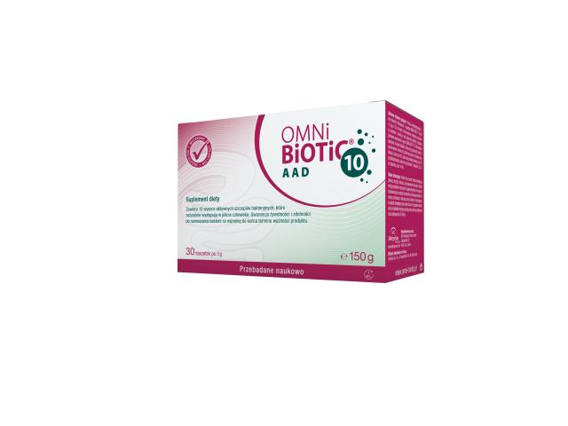 Omni Biotic 10 AAD interakcje ulotka proszek - 30 sasz. po 5 g