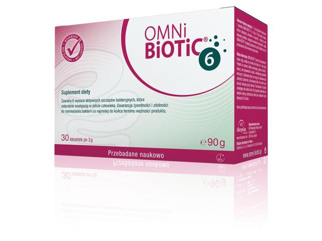 Omni Biotic 6 interakcje ulotka saszetka  30 sasz. po 3 g