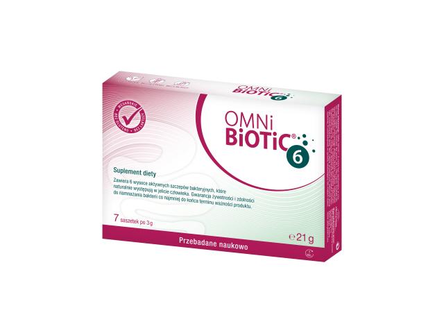 Omni Biotic 6 interakcje ulotka saszetka - 7 sasz. po 3 g