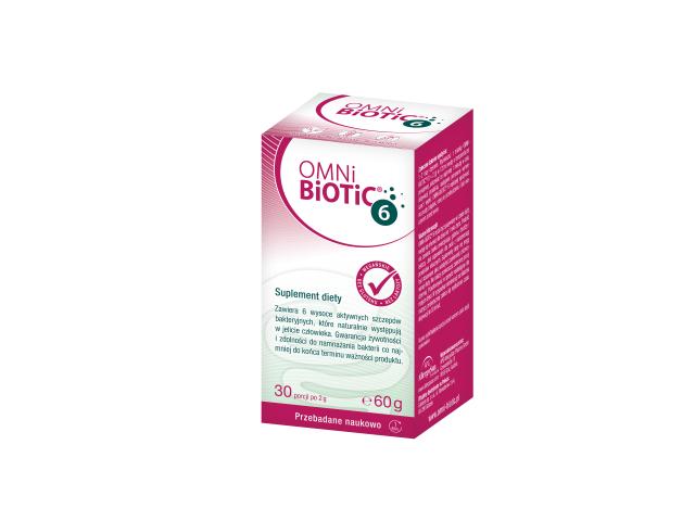 Omni Biotic 6 interakcje ulotka proszek  60 g