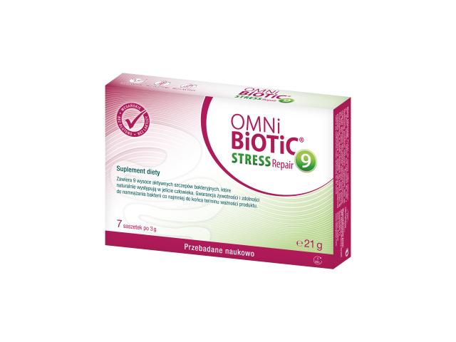 Omni Biotic Stress Repair 9 interakcje ulotka proszek  7 sasz. po 3 g