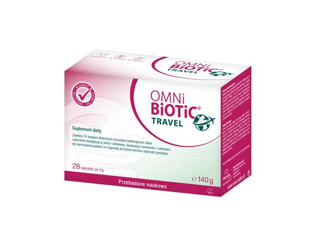 Omni Biotic Travel interakcje ulotka saszetka  28 sasz. po 5 g