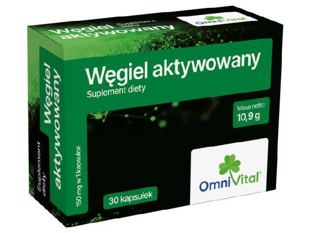 Omni Vital Węgiel Aktywowany interakcje ulotka kapsułki  30 kaps.