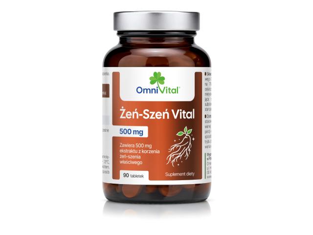 Omni Vital Żeń-Szeń Vital interakcje ulotka tabletki 90 tabl.