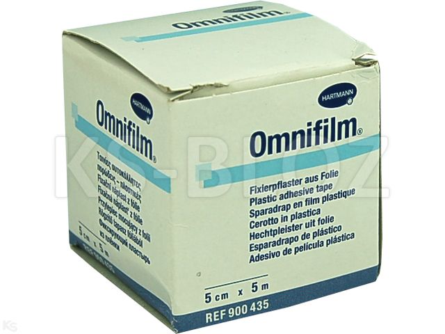 Omnifilm Plaster porowaty z folii na rolce 5 m x 5 cm interakcje ulotka plaster - 1 szt.