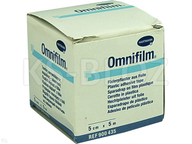 Omnifilm Plaster porowaty z folii na rolce 5 m x 5 cm interakcje ulotka   1 szt.