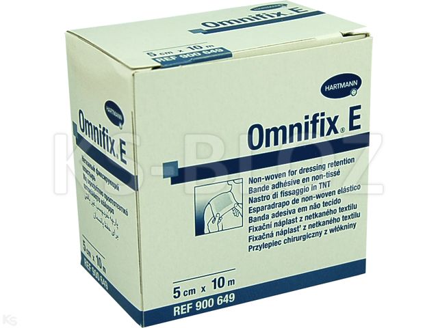 Omnifix E Plaster włókninowy elastyczny 10 m x 5 cm interakcje ulotka plaster  1 szt.