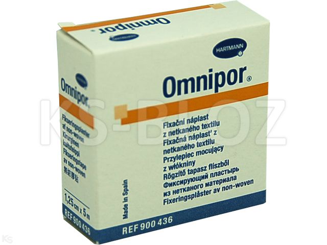 Omnipor Plaster włókninowy na rolce 5 m x 1,25 cm interakcje ulotka plaster - 1 szt.