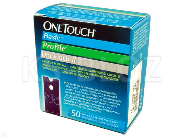 One Touch Test Strips interakcje ulotka test paskowy - 50 pask.