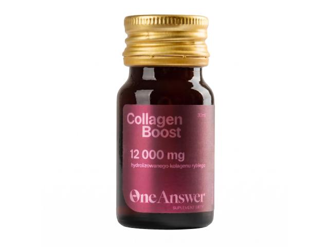 OneAnswer Collagen Boost o smaku brzoskwiniowo-pomarańczowym interakcje ulotka płyn 30 szt. po 30 ml