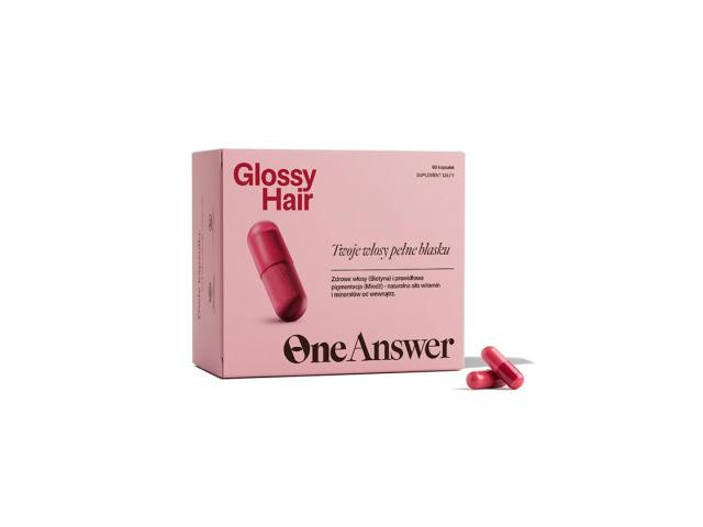 OneAnswer Glossy Hair interakcje ulotka kapsułki 60 kaps.