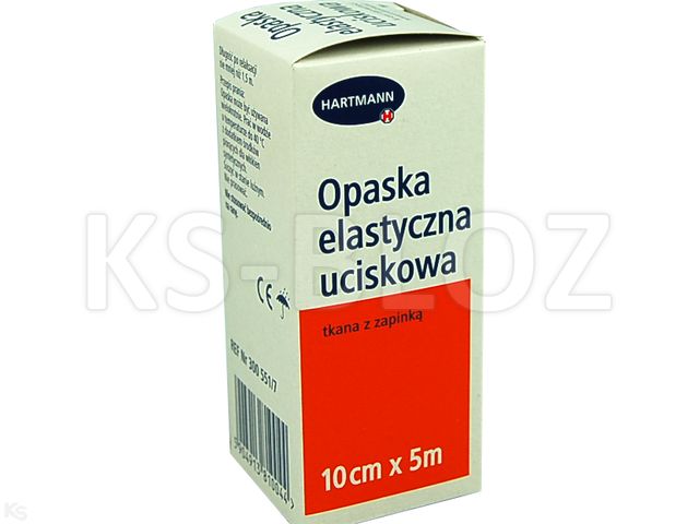 Opaska tkaninowa elastyczna z zapinką 5 m x 10 cm interakcje ulotka opaska elastyczna  1 szt.