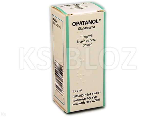 Opatanol interakcje ulotka krople do oczu, roztwór 1 mg/ml 1 poj. po 5 ml