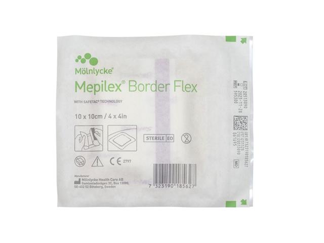 Opatr. Mepilex Border Flex 10x10 cm interakcje ulotka opatrunek - 1 szt.