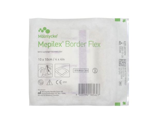 Opatr. Mepilex Border Flex 10x10 cm interakcje ulotka opatrunek  1 szt.