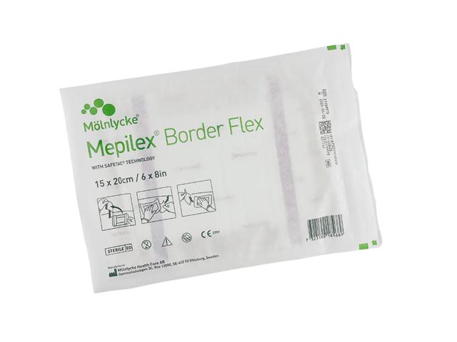 Opatr. MEPILEX BORDER FLEX 15x20cm interakcje ulotka opatrunek - 1 szt.