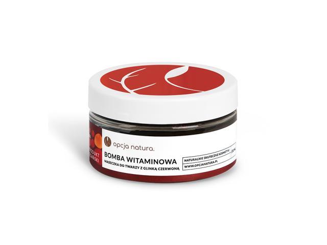 Opcja Natura Bomba Witaminowa Maseczka do twarzy z glinką czerwoną interakcje ulotka maseczka - 100 ml