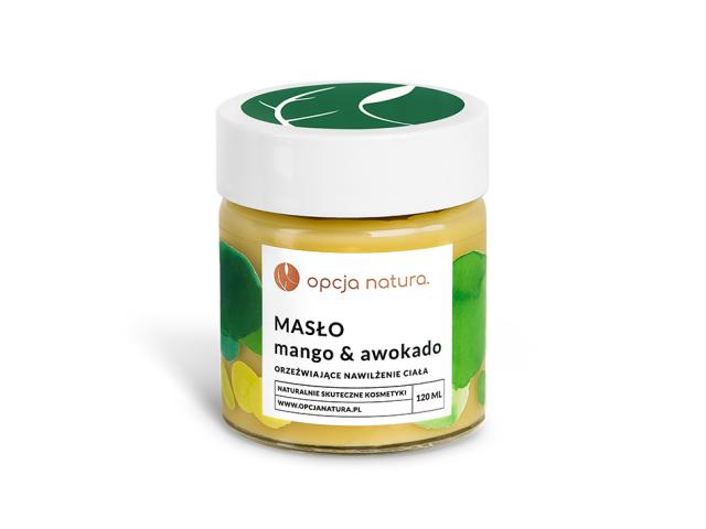 Opcja Natura Masło Mango & Awokado Orzeźwiające Nawilżenie Ciała interakcje ulotka masło - 120 ml