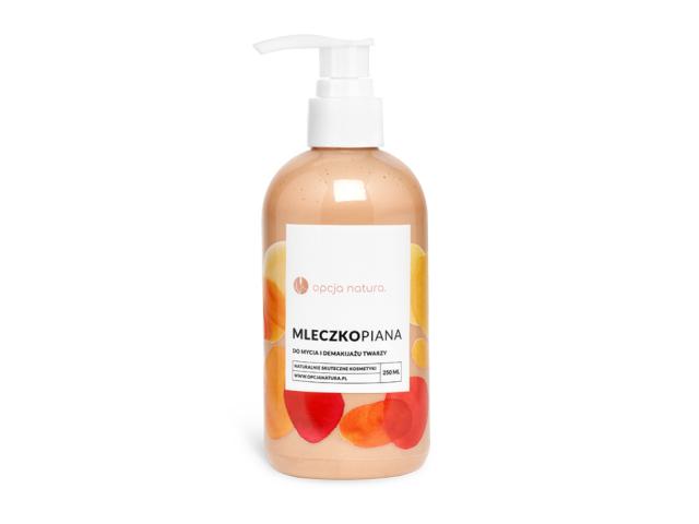 Opcja Natura MleczkoPiana do mycia i demakijażu twarzy interakcje ulotka mleczko - 250 ml