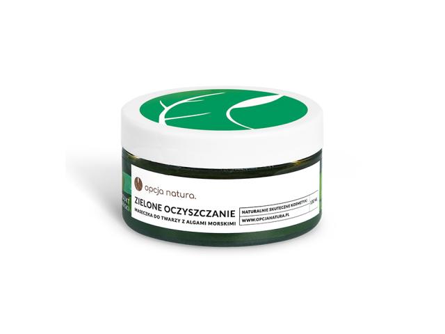 Opcja Natura Zielone Oczyszczanie Maseczka do twarzy z algami morskimi interakcje ulotka maseczka - 100 ml