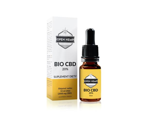 Open Hemp Bio CBD 20% interakcje ulotka olej  10 ml