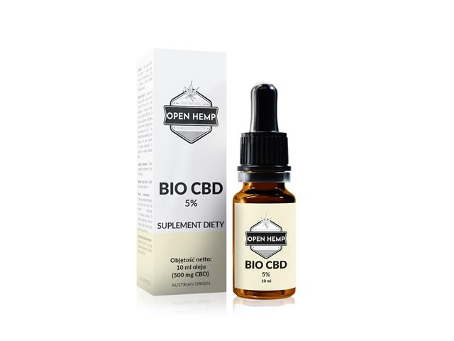 Open Hemp Bio CBD 5% interakcje ulotka olej - 10 ml