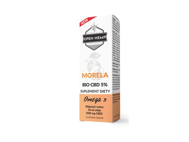 Open Hemp Bio CBD 5% morela interakcje ulotka krople  10 ml