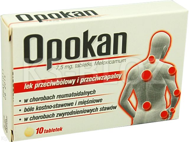 Opokan interakcje ulotka tabletki 7,5 mg 10 tabl. | blister