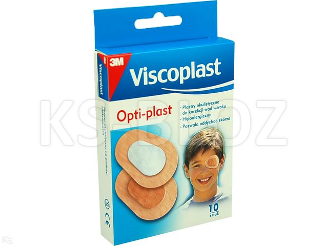 Opti-Plast Plaster okulistyczny 82 x 57 mm interakcje ulotka   10 szt.