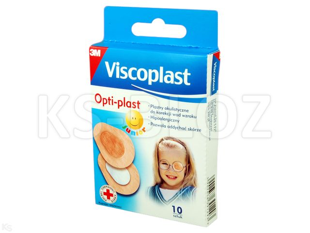 Opti-Plast Plaster okulistyczny junior 62 x 50 mm interakcje ulotka   10 szt.