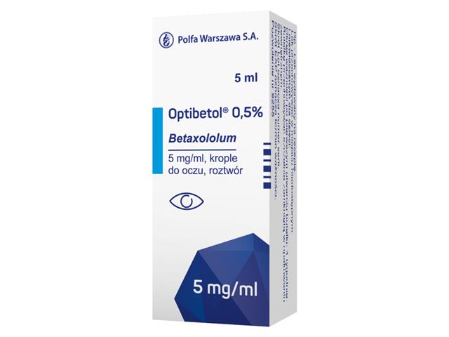 Optibetol 0.5% interakcje ulotka krople do oczu, roztwór 5 mg/ml 5 ml