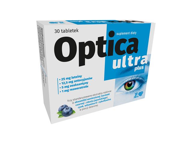 Optica Ultra Plus interakcje ulotka tabletki - 30 tabl.