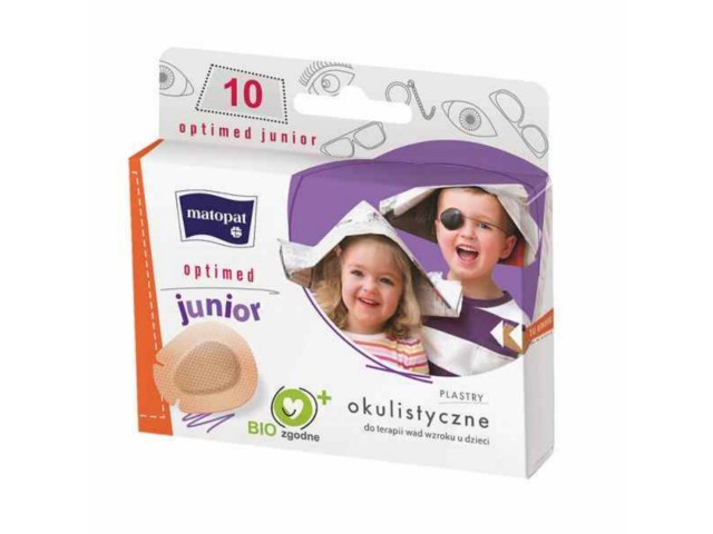 Optimed Junior Plastry okulistyczne niejałowe interakcje ulotka opatrunek - 10 szt.