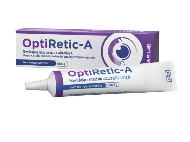OptiRetic-A interakcje ulotka maść do oczu - 5 g