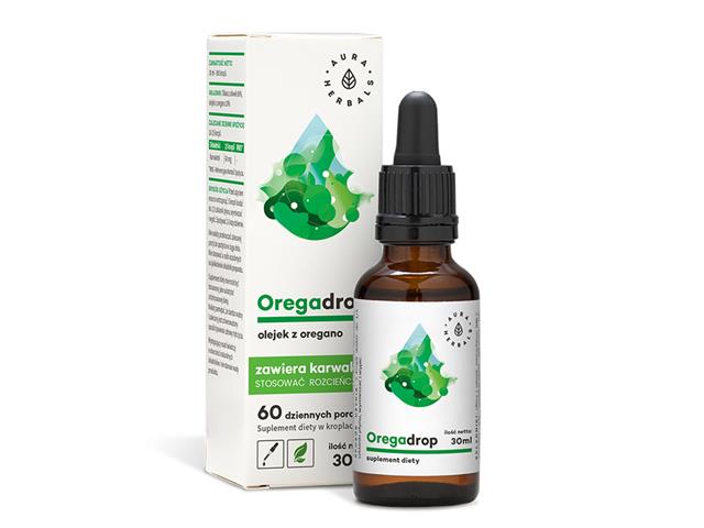 Oregadrop Olejek z oregano interakcje ulotka krople  30 ml