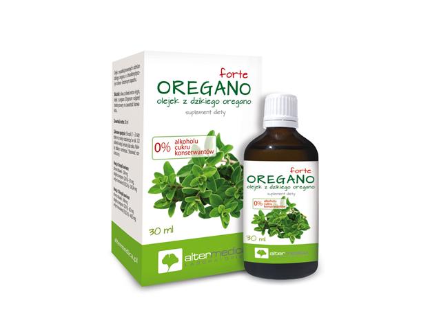 Oregano Forte Olejek z dzikiego oregano interakcje ulotka olejek  30 ml