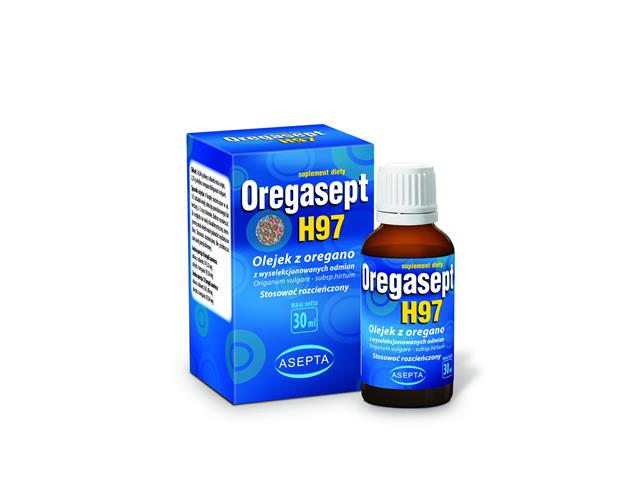 Oregasept H97 Olejek z oregano interakcje ulotka olejek  30 ml