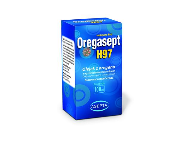 Oregasept H97 Olejek z oregano interakcje ulotka olejek  100 ml