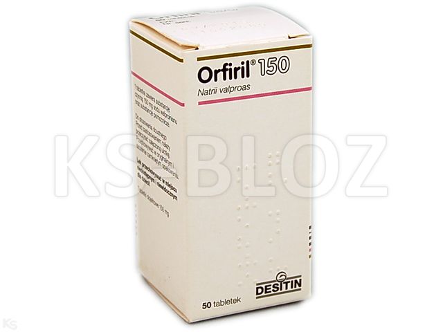 Orfiril 150 interakcje ulotka tabletki dojelitowe 150 mg 50 tabl.