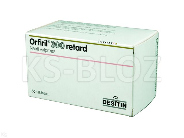 Orfiril 300 retard interakcje ulotka tabletki dojelitowe o przedłużonym uwalnianiu 300 mg 50 tabl.