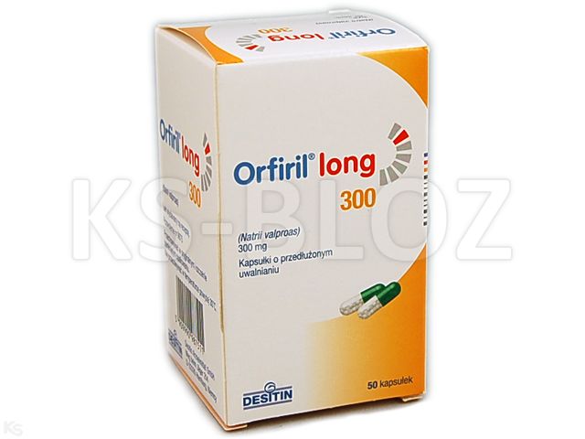 Orfiril Long 300 interakcje ulotka kapsułki o przedłużonym uwalnianiu 300 mg 50 kaps.
