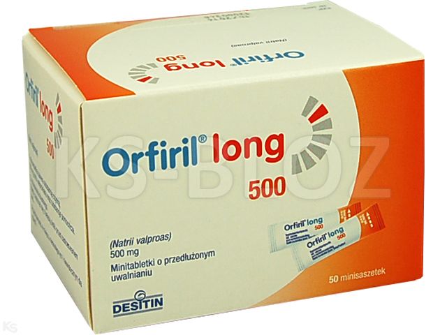 Orfiril Long 500 interakcje ulotka minitabletki o przedłużonym uwalnianiu 500 mg 50 minisasz.
