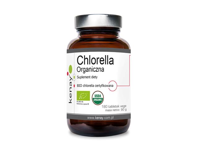 Organiczna Chlorella interakcje ulotka tabletki  180 tabl.